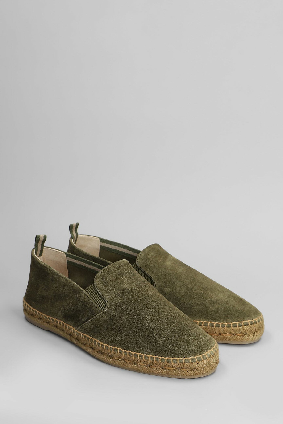 Castañer Joel T-186 Espadrilles In Green Suede