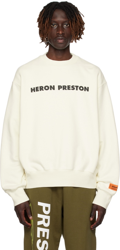 Photo: Heron Preston Off-White 'This Is Not' Sweatshirt