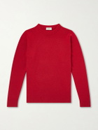 John Smedley - Norfolk Recycled-Cashmere and Merino Wool-Blend Sweater - Red