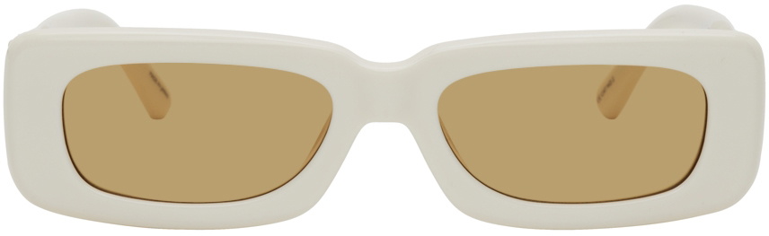 The Attico Off-White Linda Farrow Edition Mini Marfa Sunglasses