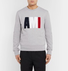 AMI - Terry-Detailed Loopback Cotton-Jersey Sweatshirt - Men - Gray