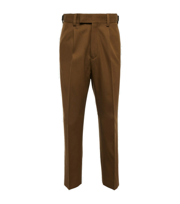 Photo: Zegna - Straight cotton and wool pants