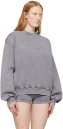 Alexander Wang Gray Embossed Sweatshirt