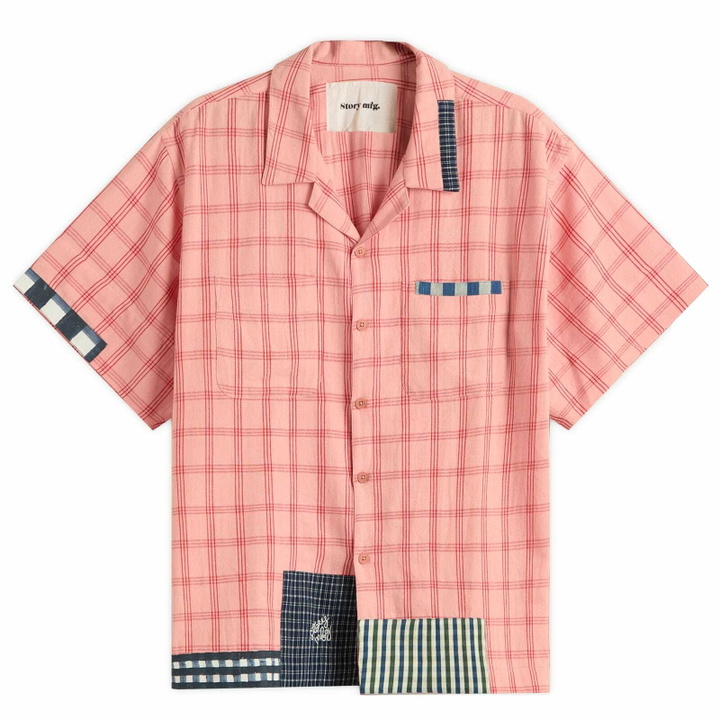 Photo: Story mfg. Men's PA Shirt in Pink Handloom Picnic