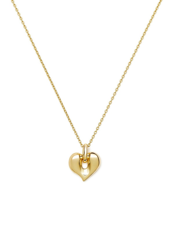 Photo: Missoma Molten Heart Gold-plated Necklace - One Size