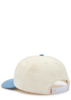 Cherry Los Angeles Chevron 5 Panel Embroidered Canvas and Chambray cap - Blue - One Size
