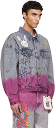 doublet Blue & Pink Anime Denim Jacket
