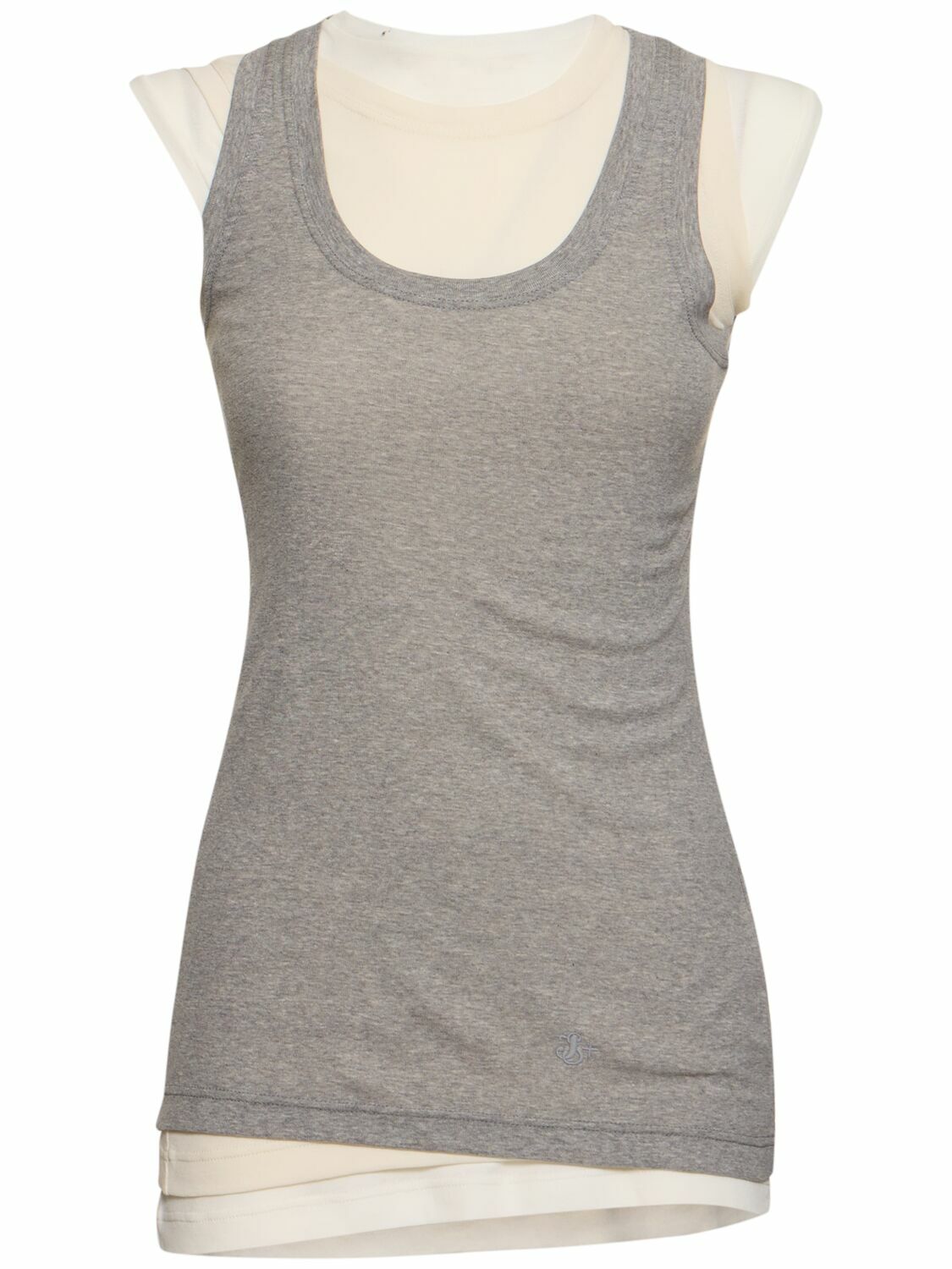 Jil Sander Transparent PVC Logo Tank Top Jil Sander