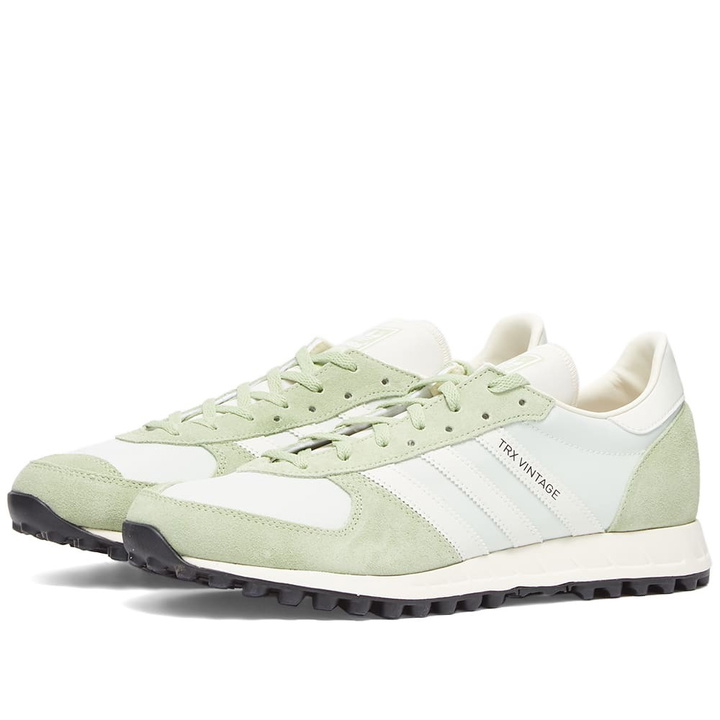 Photo: Adidas Men's TRX Vintage Sneakers in Magic Lime/Off White