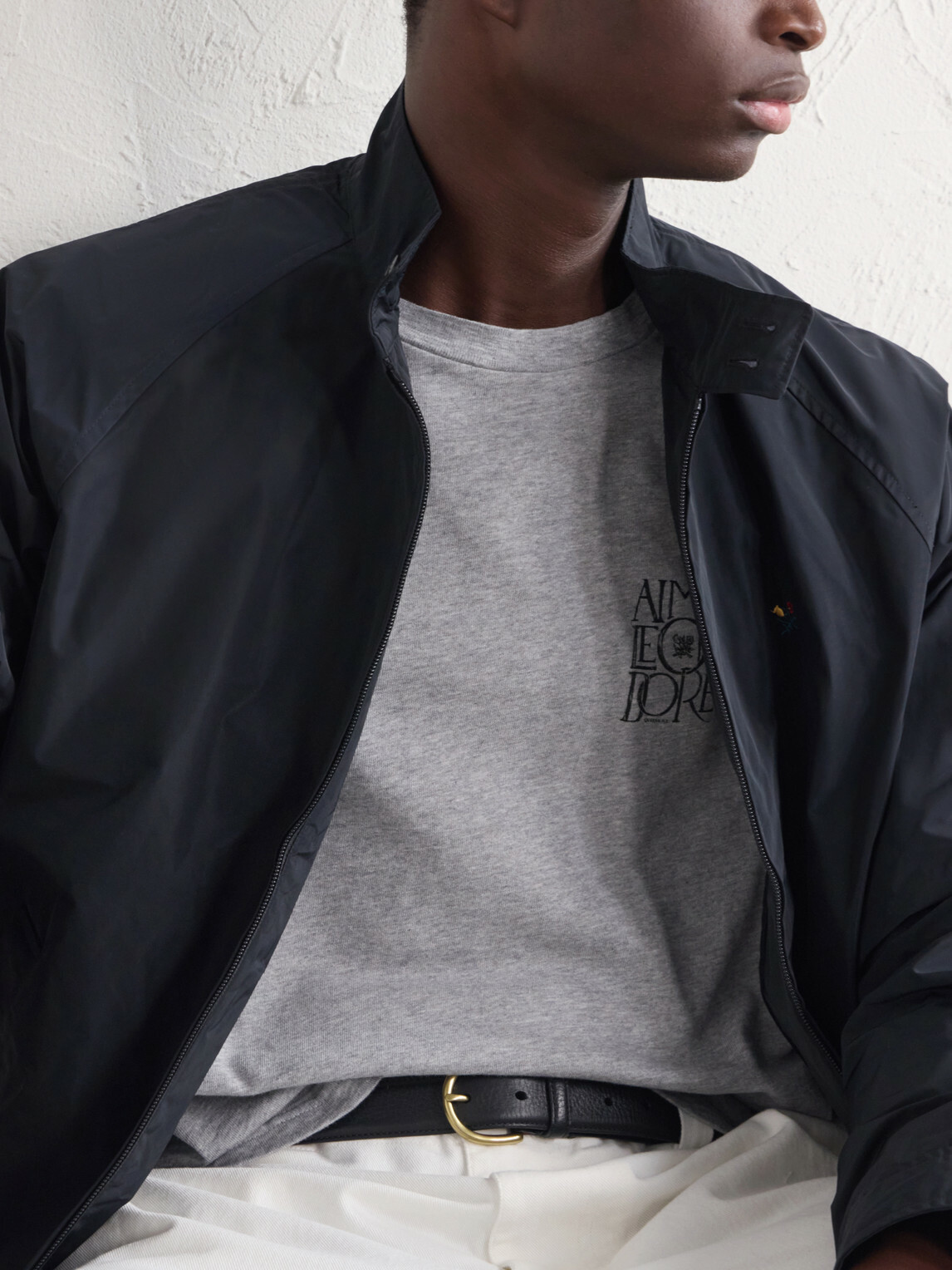 Aimé Leon Dore - Logo-Print Cotton-Jersey T-Shirt - Gray
