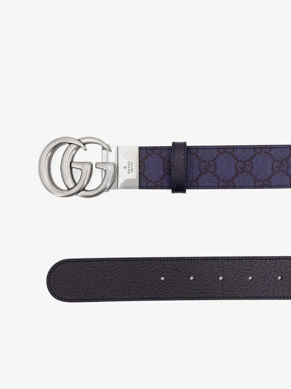 Gucci Gg Marmont Blue Mens Belt