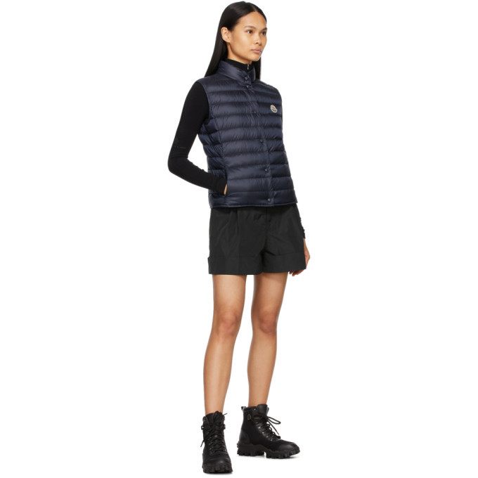 Moncler Navy Down Liane Vest Moncler Moncler Navy Down Liane Vest Moncler