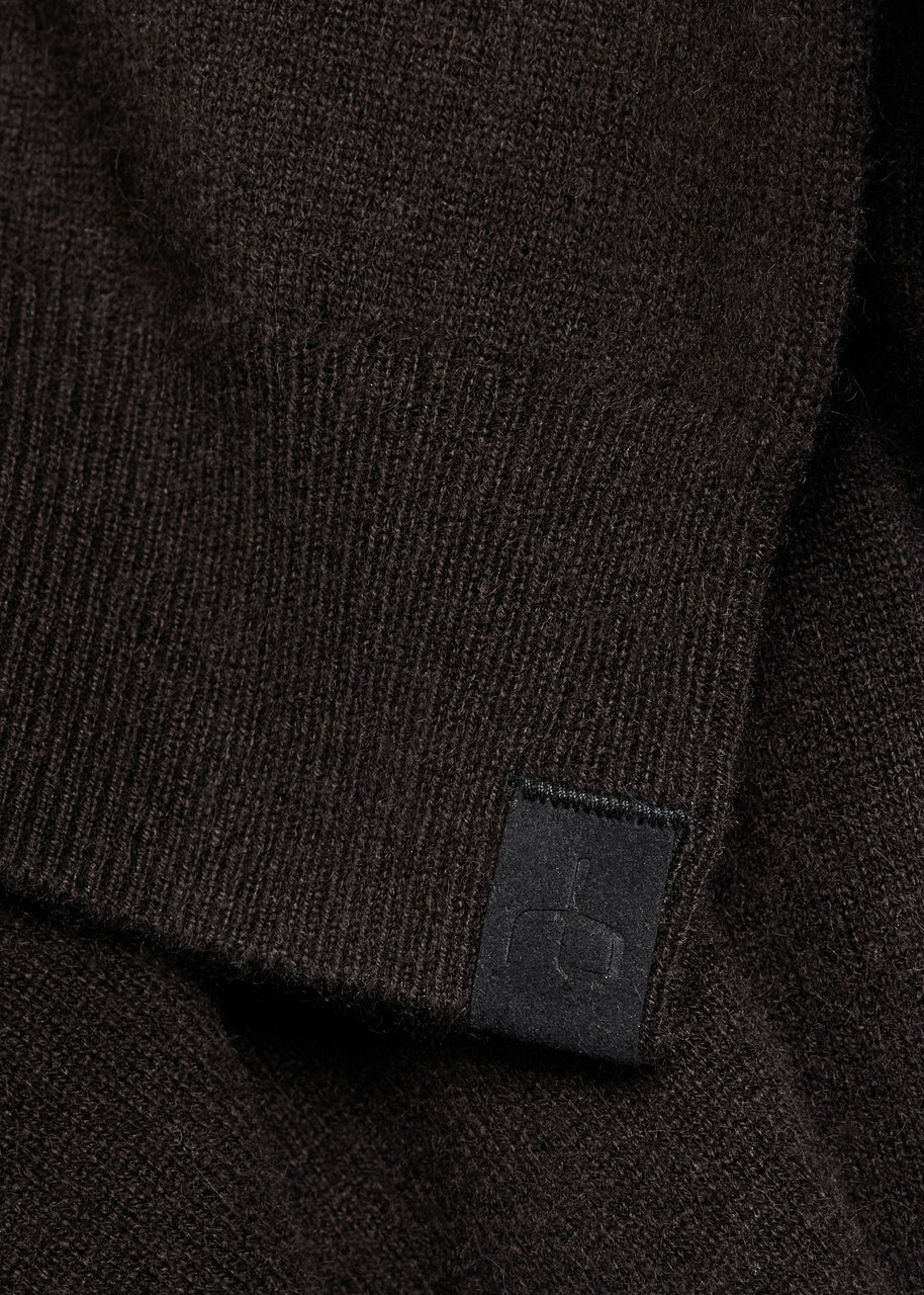 Rag & Bone Cashmere Polo Jumper Dark Brown