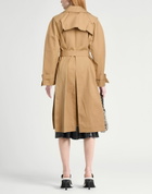 Victoria Beckham Womens Overcoat & Trench Coat Camel