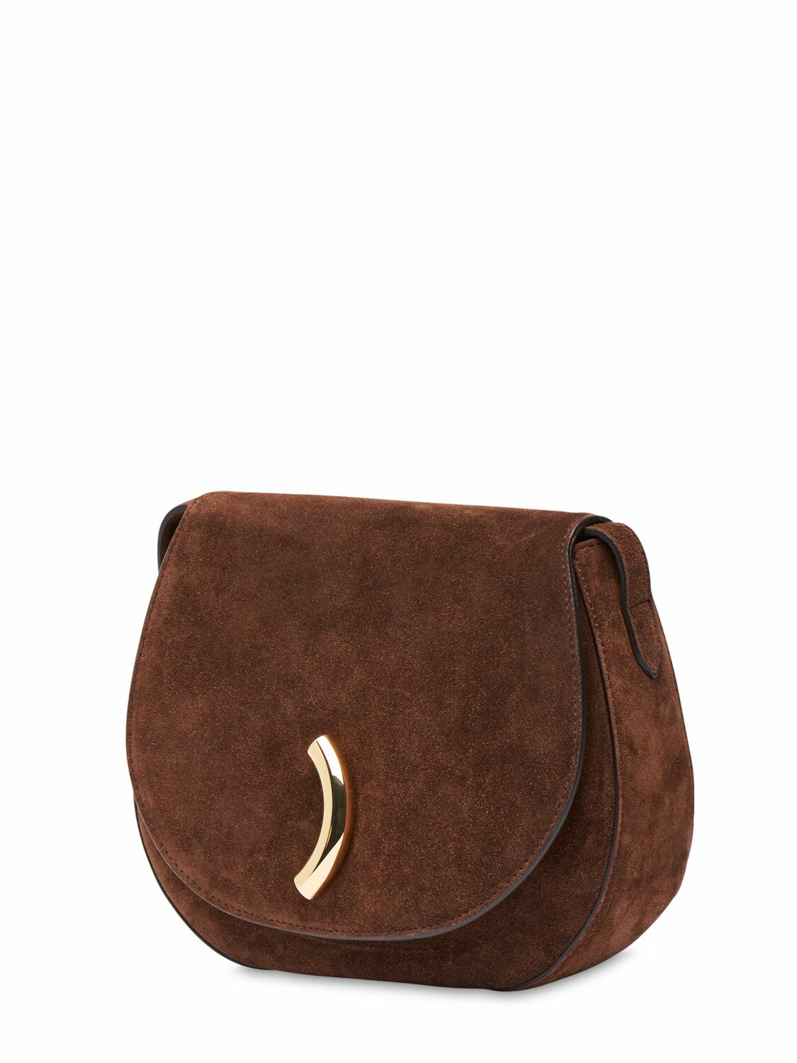 LITTLE LIFFNER Maccheroni Saddle Suede Shoulder Bag