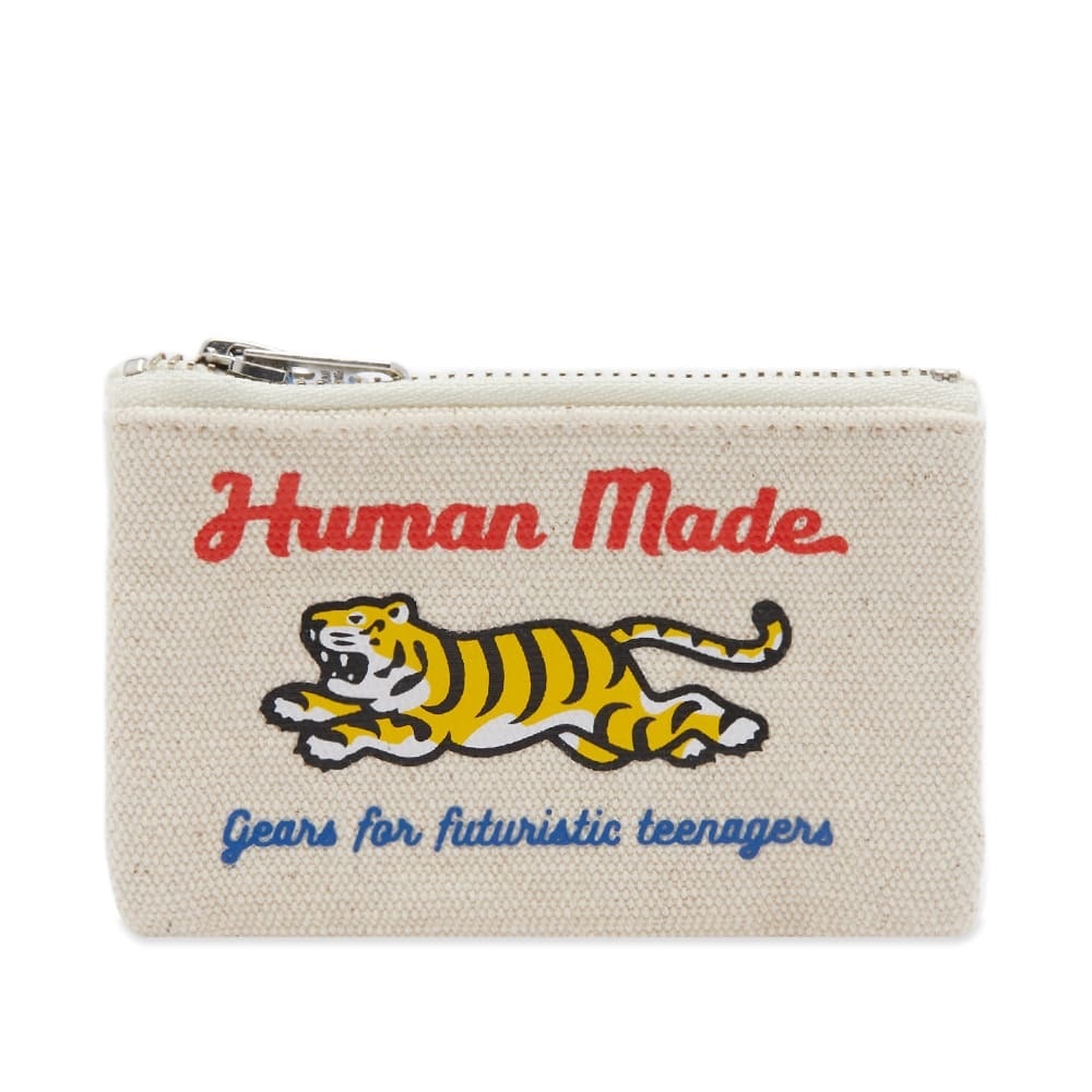 Human Made Men's Tiger Card Case in White Human Made