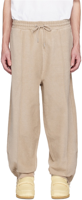 Photo: Tommy Jeans Taupe Badge Sweatpants