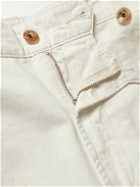 Drake's - Pleated Cotton-Twill Chinos - Gray
