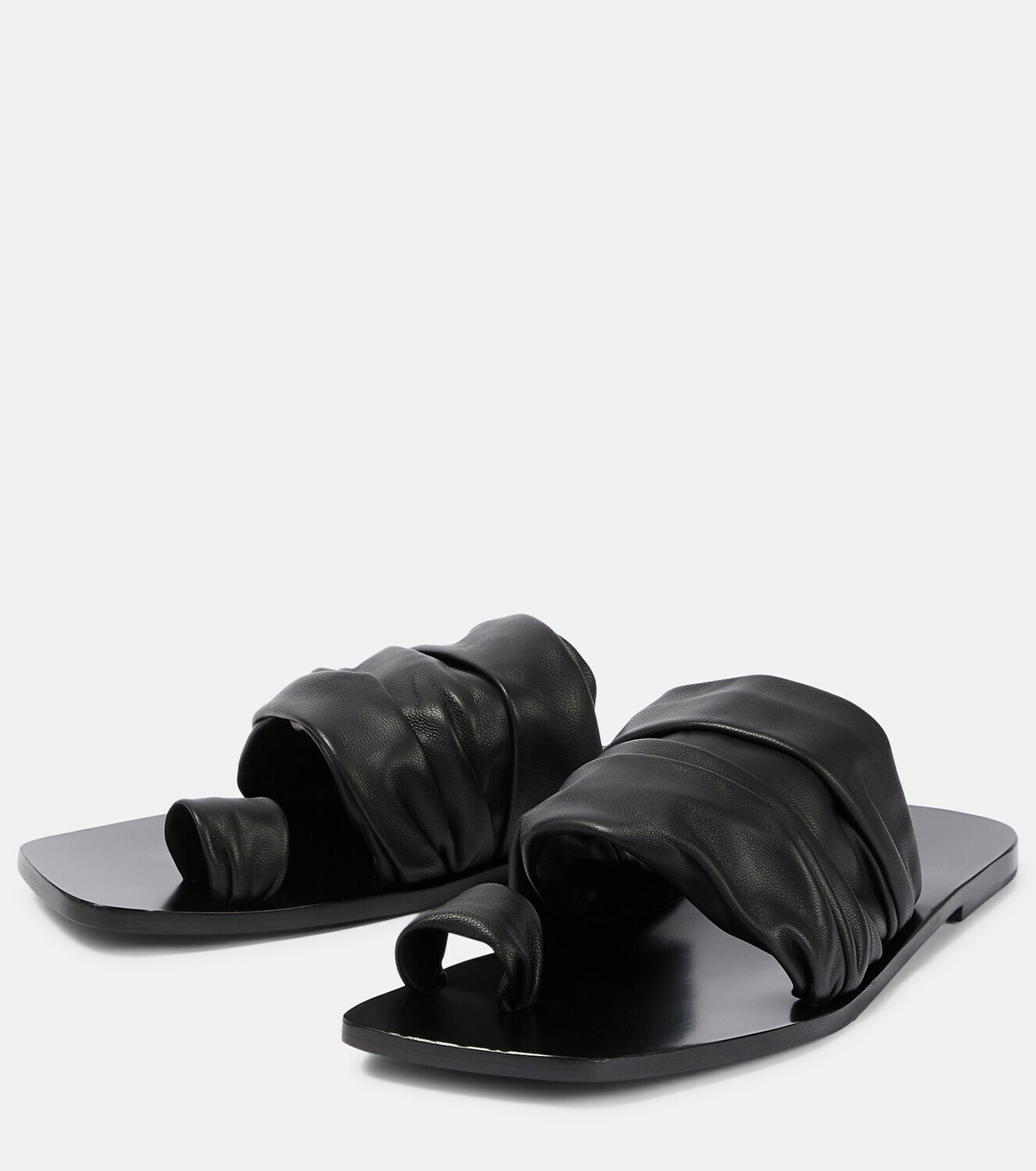 The Row Drape leather sandals The Row