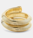 Marina B Trisola Triple 18kt gold bangle with diamonds