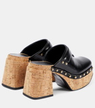 Dorothee Schumacher Cork Contrast leather clogs