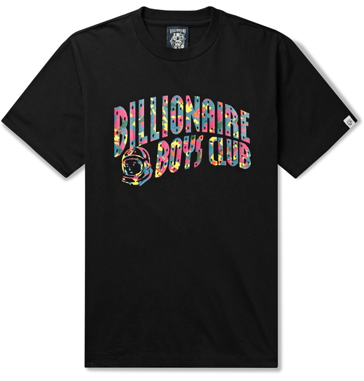 Photo: Billionaire Boys Club - Confetti Arch Logo-Print Cotton-Jersey T-Shirt - Black