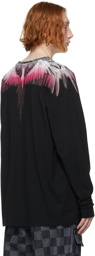 Marcelo Burlon County of Milan Black & Pink Wings Long Sleeve T-Shirt
