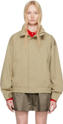 Sandy Liang Beige Papas Jacket