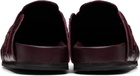 Casablanca Burgundy Outdoor Mule Loafers