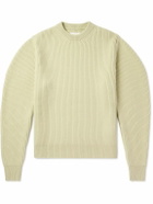 Jil Sander - Ribbed Boiled-Wool Sweater - Green