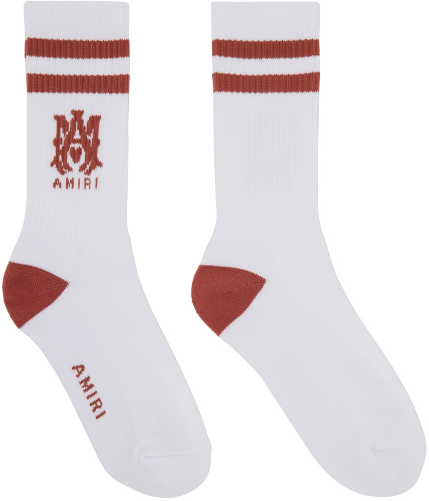 Photo: AMIRI White MA Stripe Socks