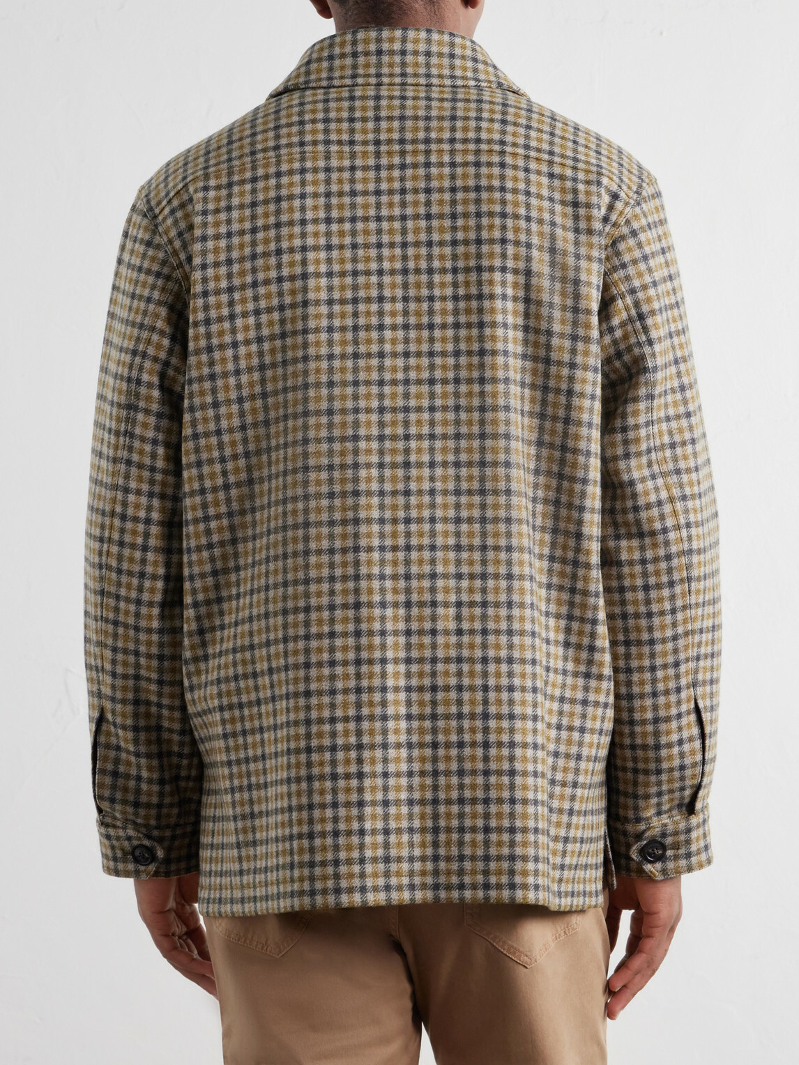 Purdey - Checked Wool-Twill Overshirt - Neutrals