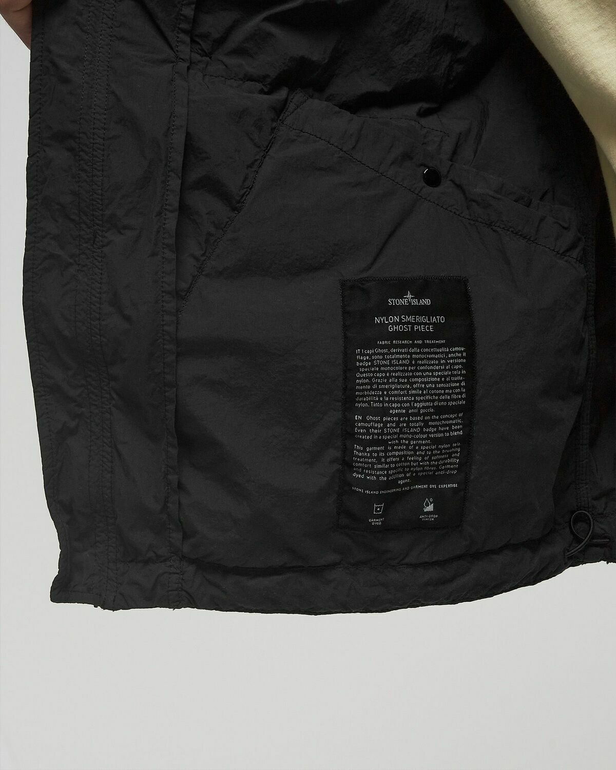 Stone Island CAPOSPALLA GHOST PIECE JACKET Black Mens Stone Island CAPOSPALLA GHOST PIECE JACKET Black Mens
