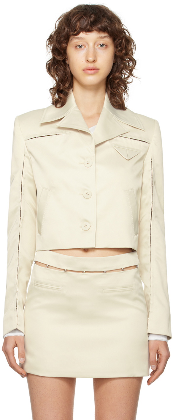Off-white Amayra Jacket And Skirt Set