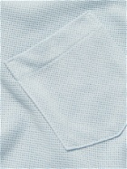 SUNSPEL - Riviera Slim-Fit Cotton-Mesh Polo Shirt - Blue