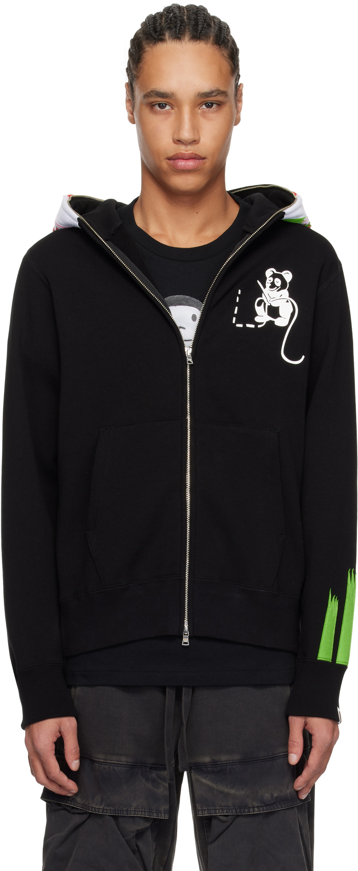 BAPE Black Panda Full Zip Hoodie A Bathing Ape