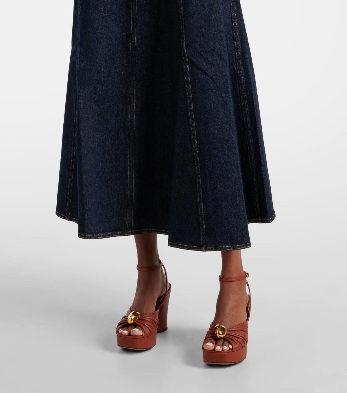 Ulla Johnson Estelle denim midi skirt