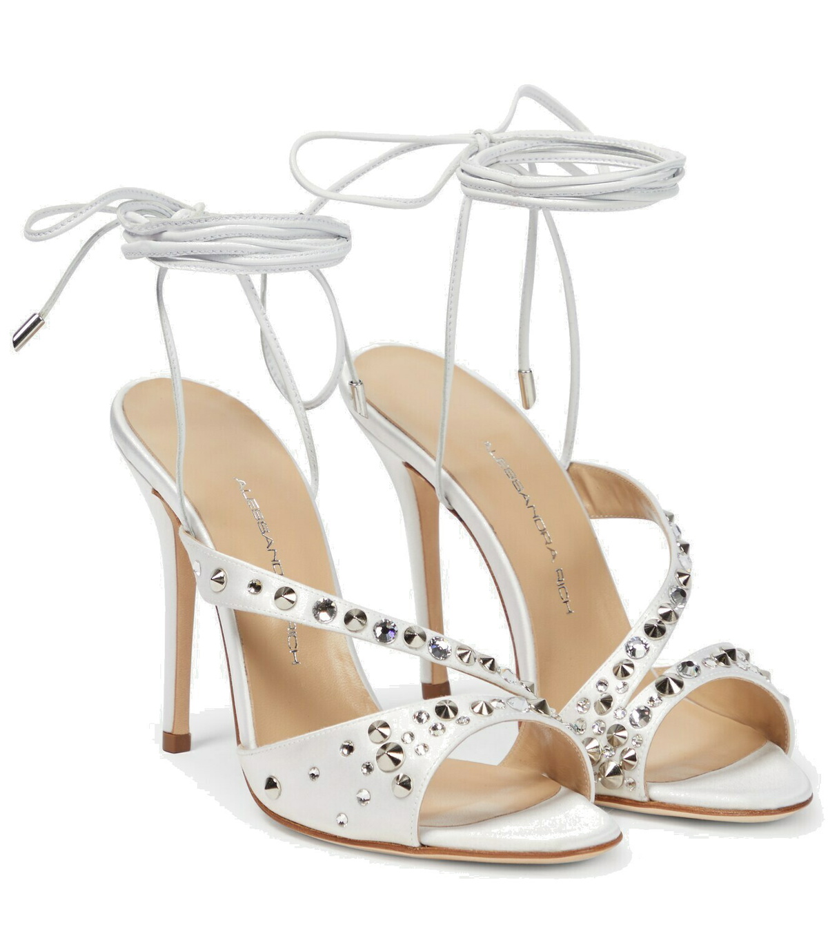 Alessandra Rich Embellished leather sandals Alessandra Rich