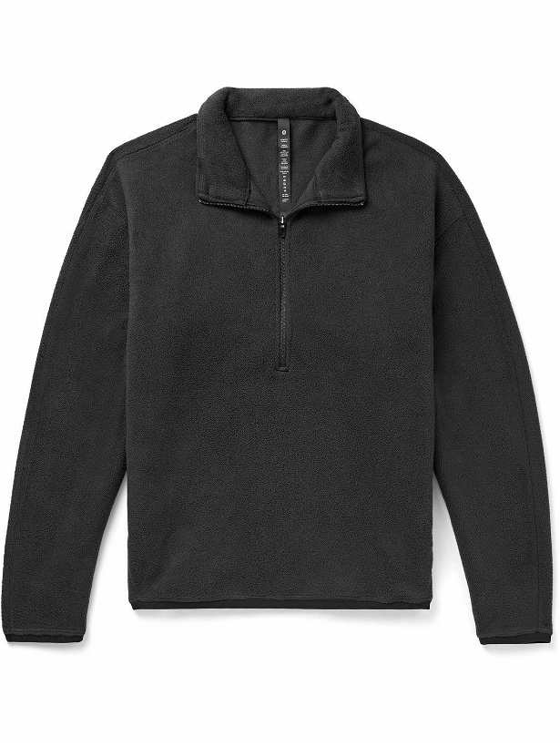 Photo: Lululemon - Stretch Recycled Fleece Half-Zip Sweatshirt - Black