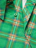 ERL - Checked Cotton-Corduroy Shirt - Green
