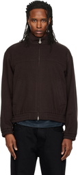 Solid Homme Brown High-Neck Jacket