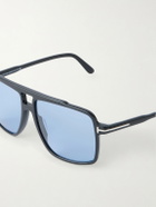 TOM FORD - Kemp Aviator-Style Acetate Sunglasses