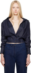 16Arlington Navy Ada Denim Jacket