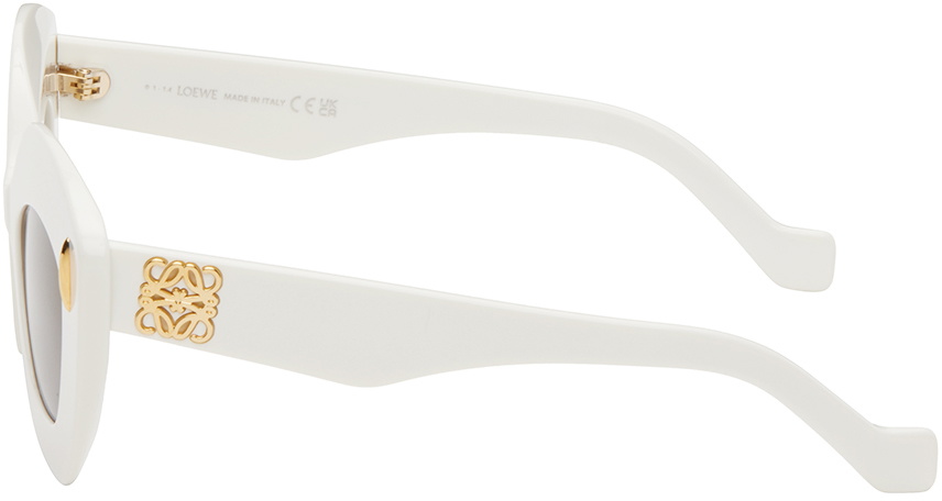Loewe White Retro Square Sunglasses LOEWE EYEWEAR Screen square-frame acetate sunglasses main image 2