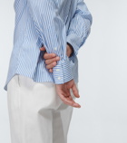 Brunello Cucinelli - Striped cotton-blend shirt