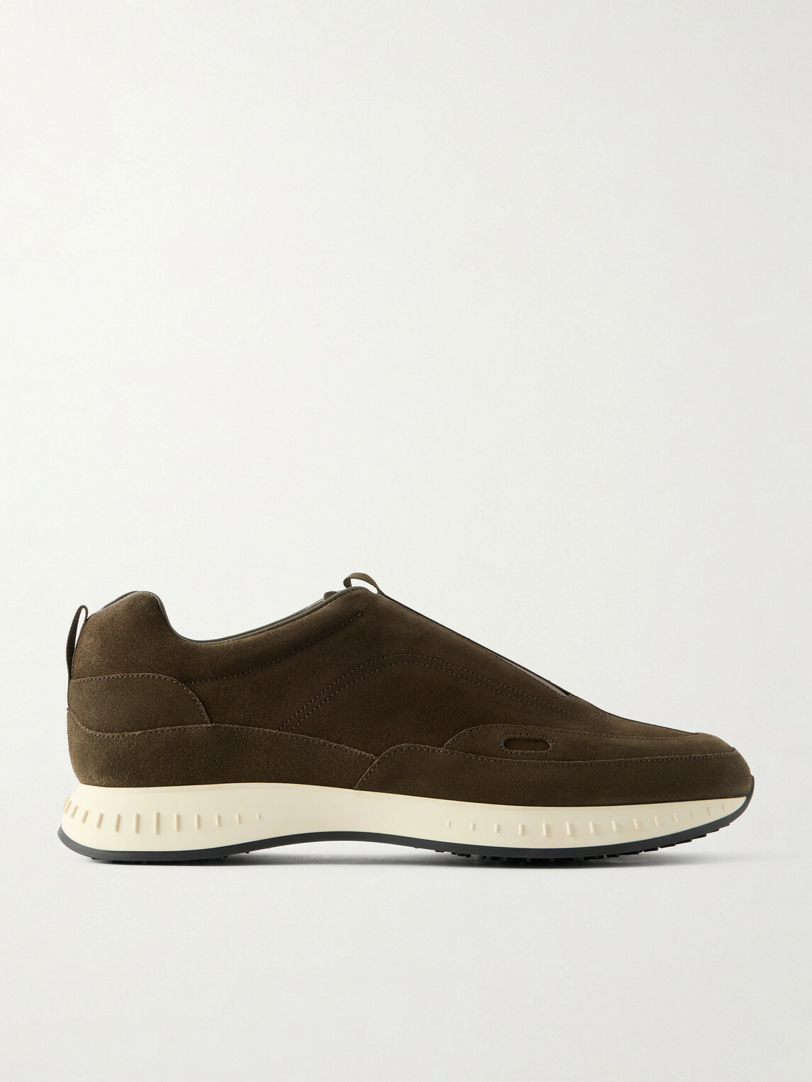 John Lobb - Elastic Stream Suede Sneakers - Brown