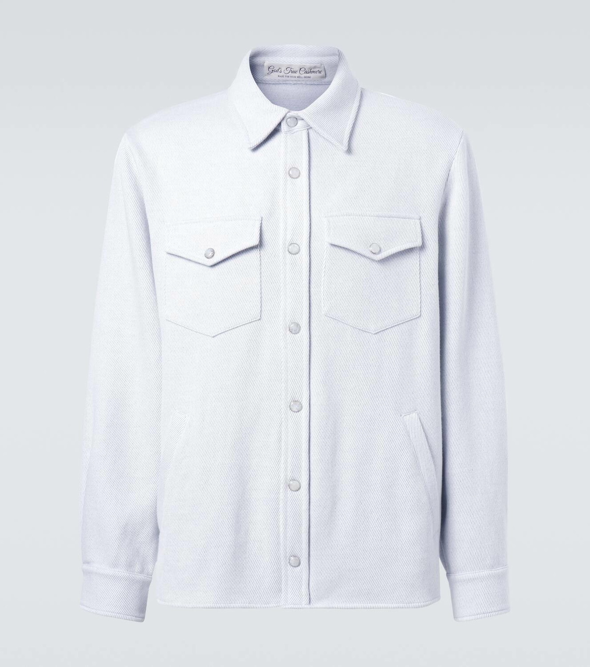 God's True Cashmere Explorer cashmere and cotton denim jacket