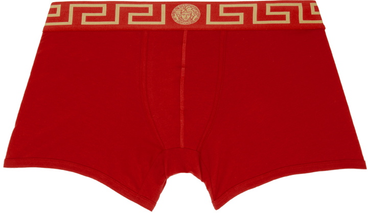Photo: Versace Underwear Red Greca Border Boxer Briefs
