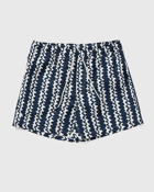 Oas Blue Scribble Swim Shorts Blue/White - Mens - Swimwear