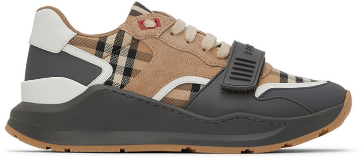 Photo: Burberry Gray Ramsey Check Sneakers